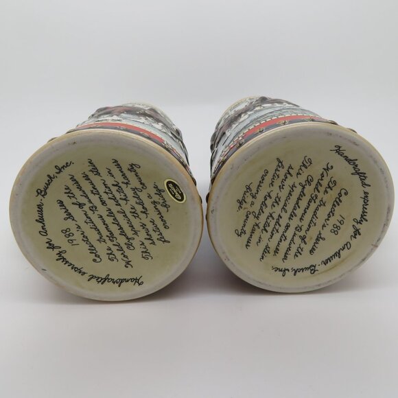 Beer Stein Budweiser Vintage 1988 Festive Holiday Collector Special Edition - Picture 13 of 13